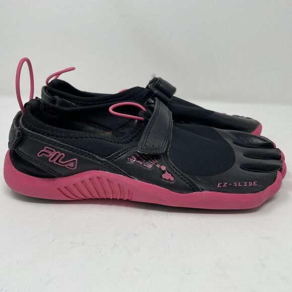 Fila Skele-Toes Women's EZ Slide Drainage Sandal Water Shoes Pink Black Size 7 - Picture 2 of 9